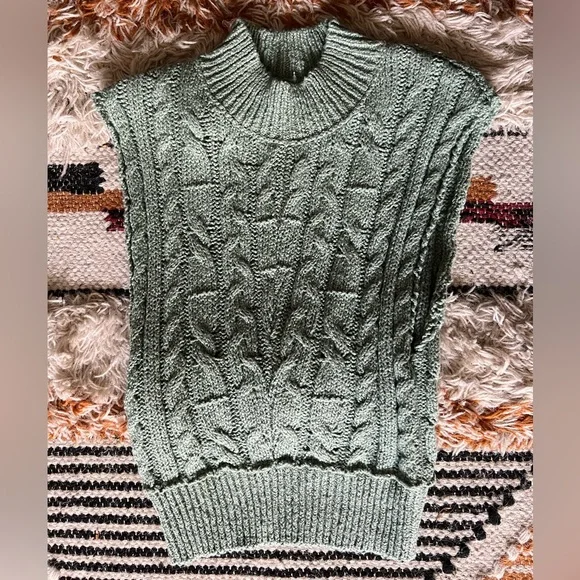 NWT Free People Quartz Cable Vest - Picture 3 of 5